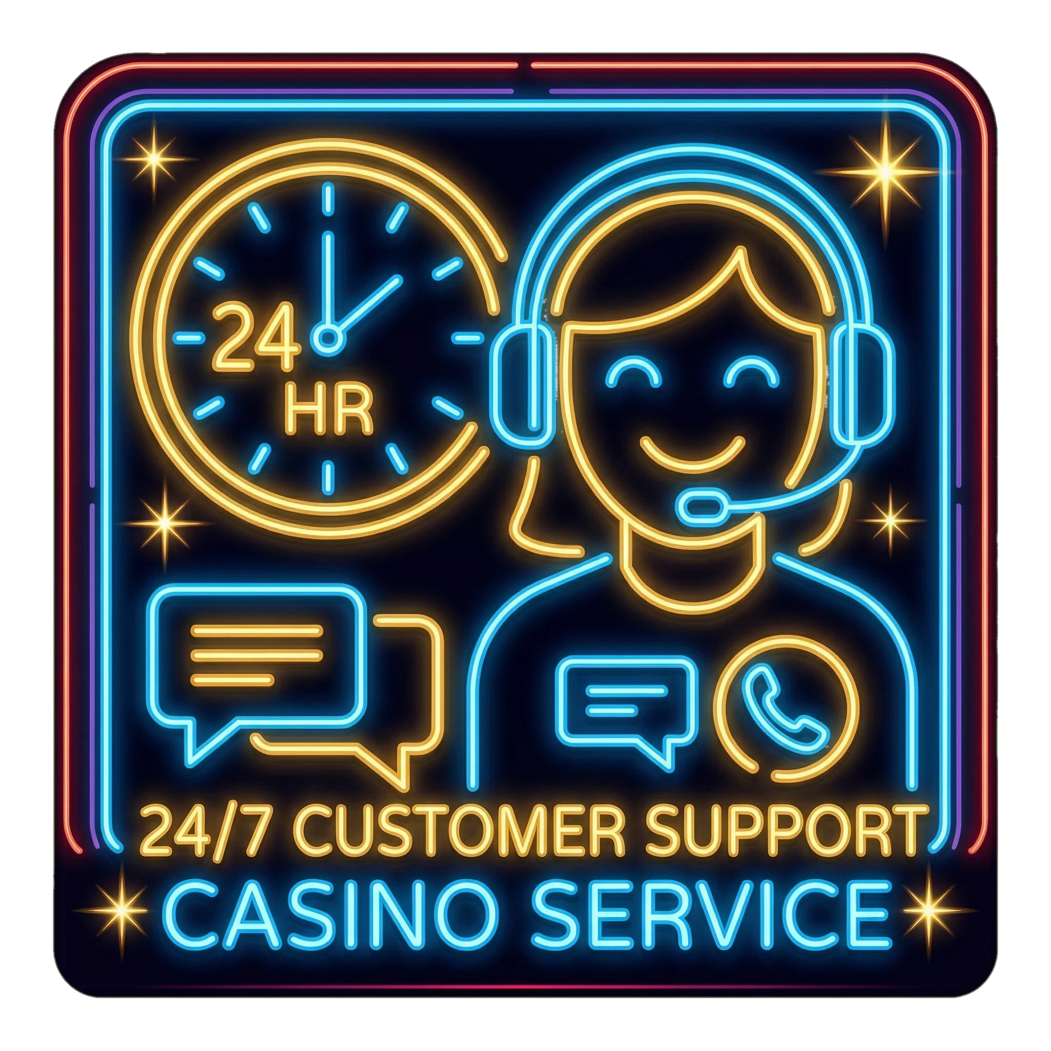 Icono de soporte al cliente 24 horas 7 días